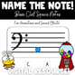 Name the Note - Digital Music Game Bass Clef Space Notes PDF